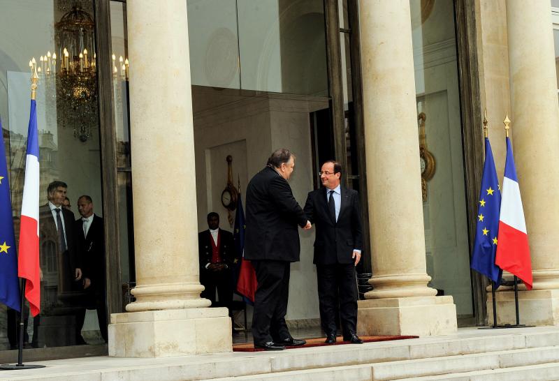 Δηλώσεις Ευάγγελου Βενιζέλου Προέδρου του ΠΑΣΟΚ  μετά τη συνάντησή του με  τον Πρόεδρο της Γαλλίας  Φρανσουά Ολάντ