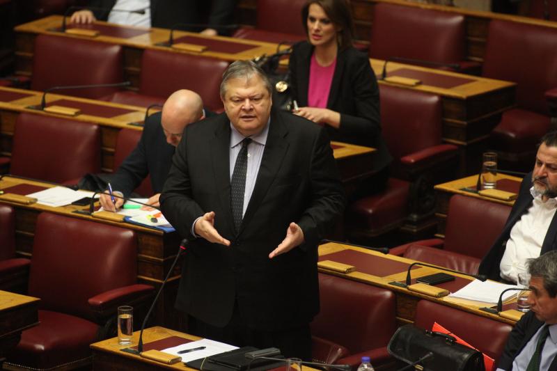 Ευ. Βενιζέλος, Βουλή | O κ. Τσίπρας μίλησε από το βήμα της Βουλής ως κλώνος του κ. Καμμένου